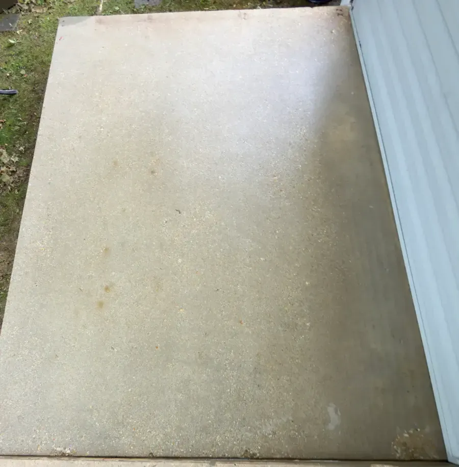 Concrete after professional pressure washing in Silver Spring, MD
