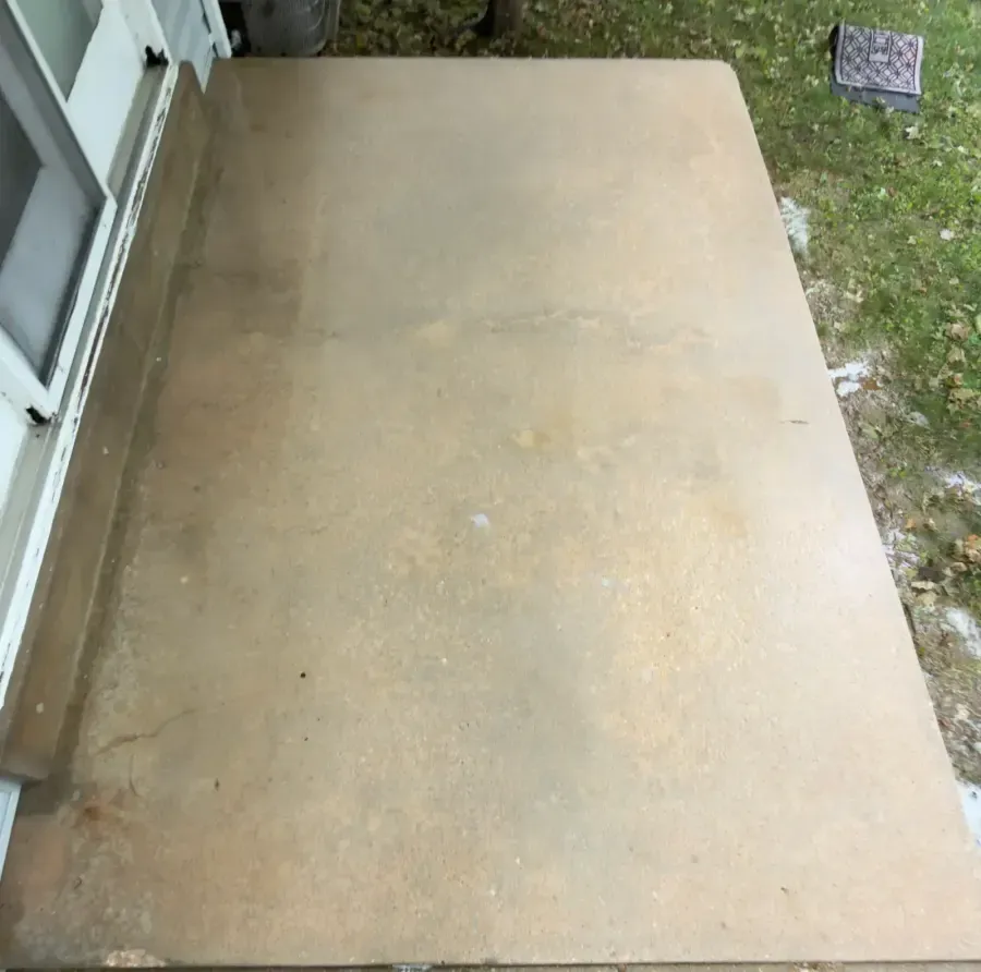 Concrete after professional pressure washing in Silver Spring, MD