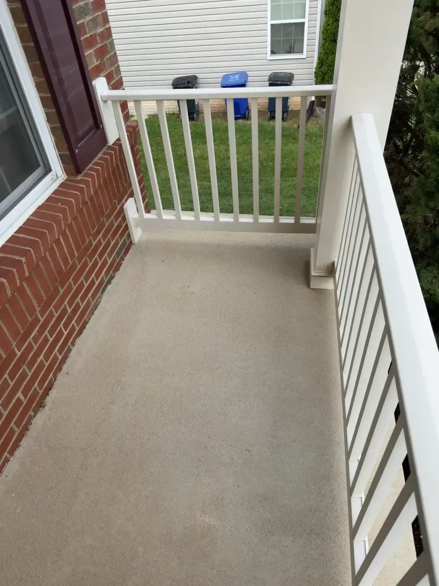 Concrete after professional pressure washing in Silver Spring, MD