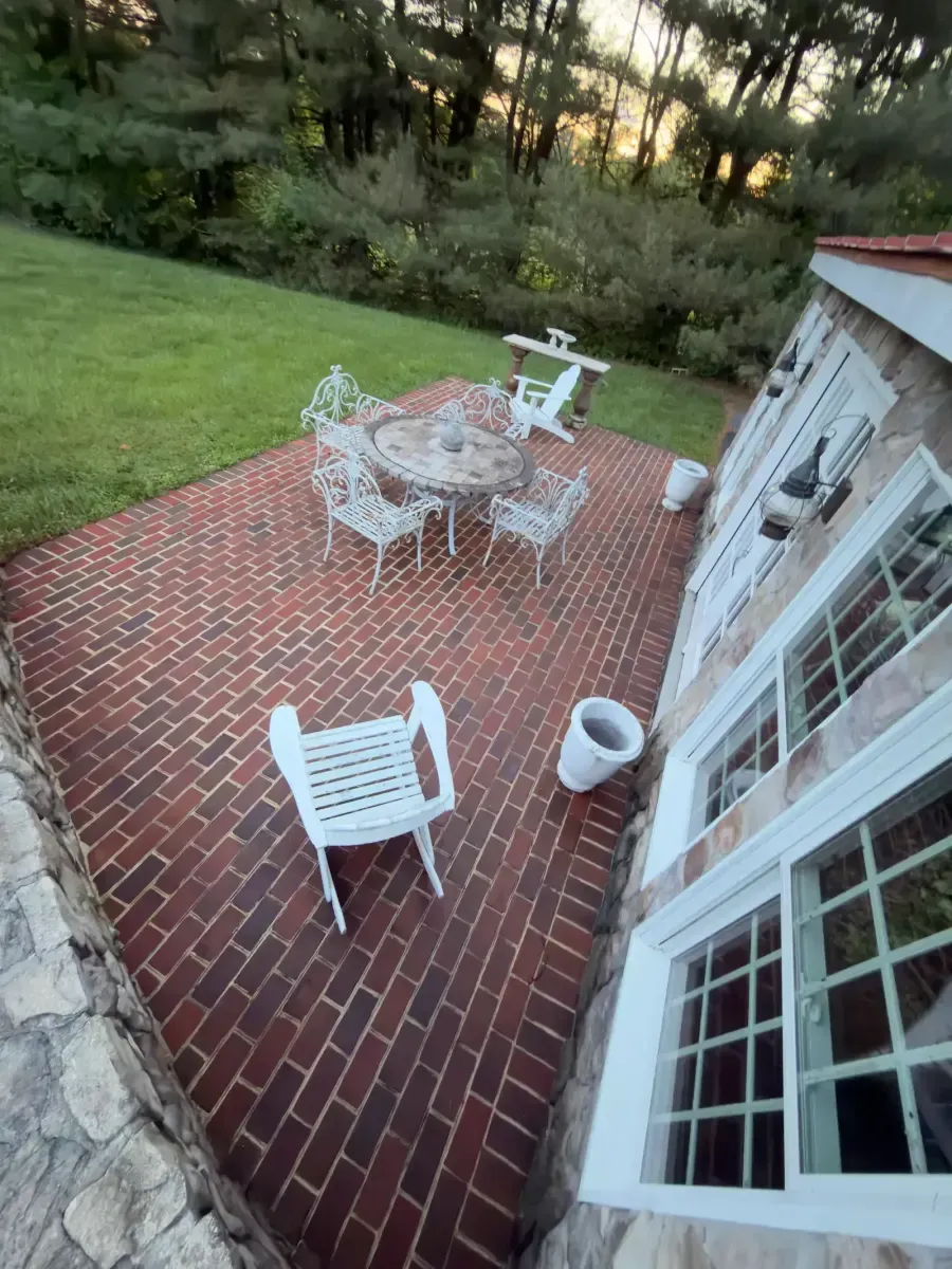 Concrete after professional pressure washing in Silver Spring, MD