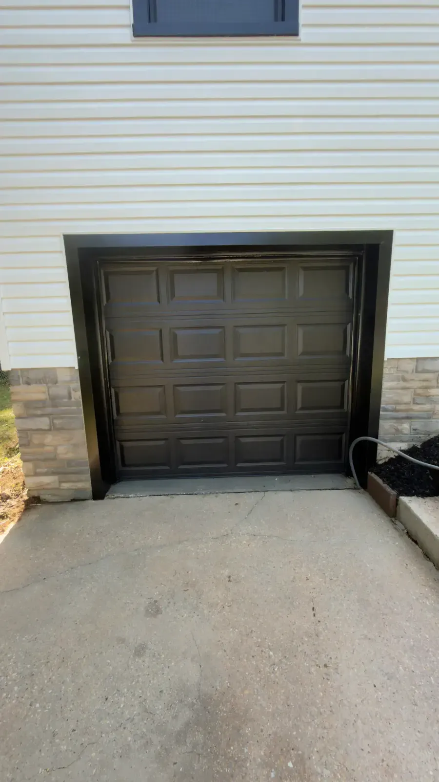 Garage after professional pressure washing in Silver Spring, MD
