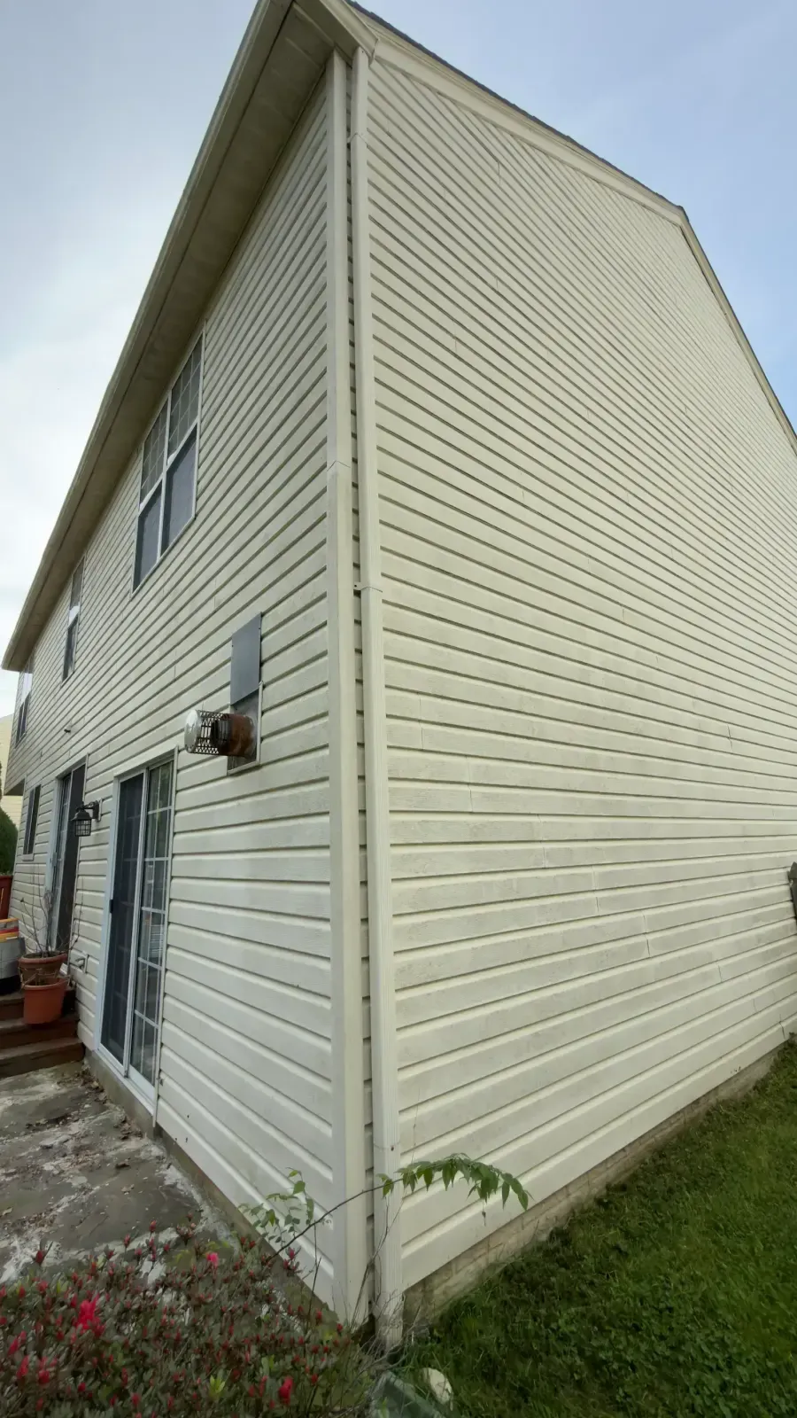 Siding before pressure washing in Silver Spring, MD