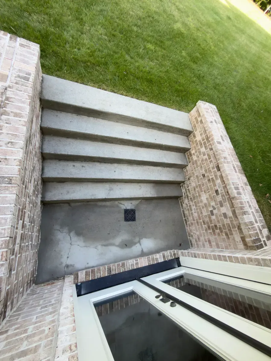 Stairs after professional pressure washing in Silver Spring, MD