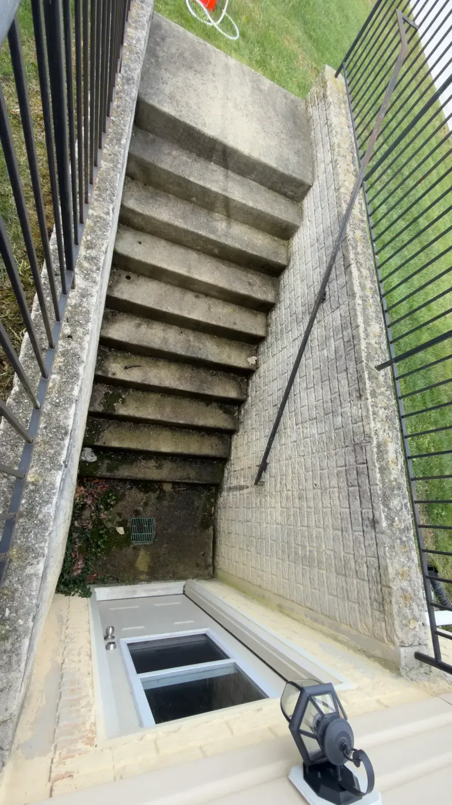 Stairs before pressure washing in Silver Spring, MD