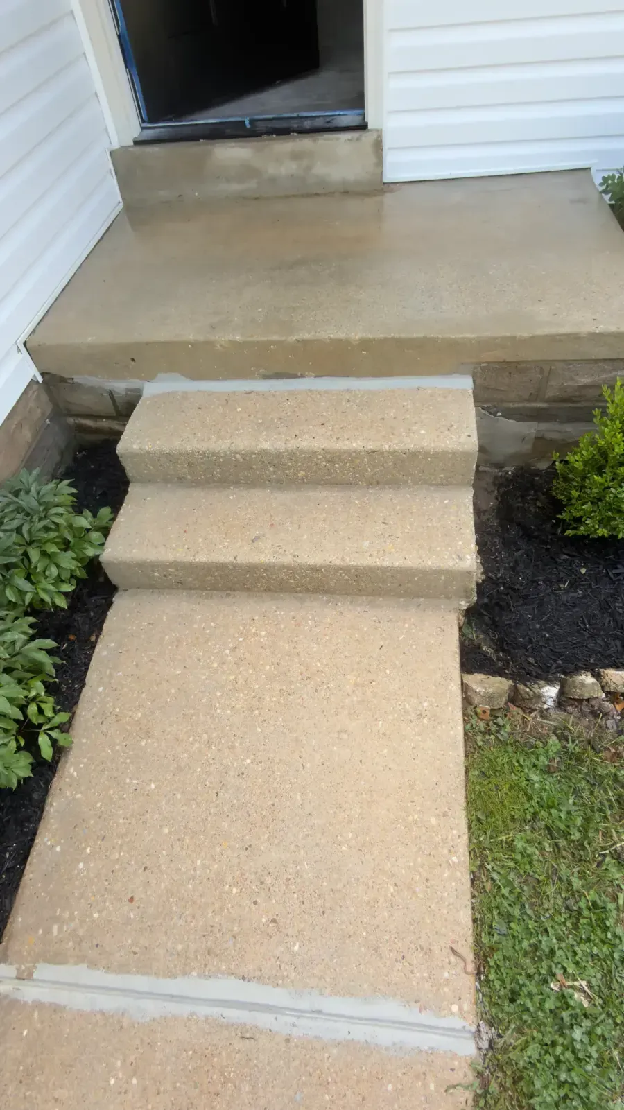 Walkway after professional pressure washing in Silver Spring, MD