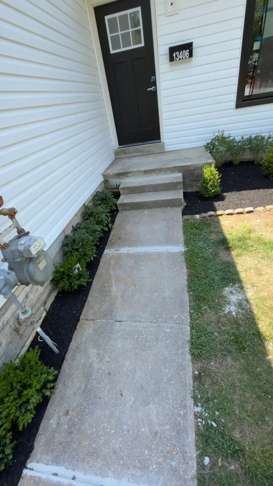 Walkway before pressure washing in Silver Spring, MD